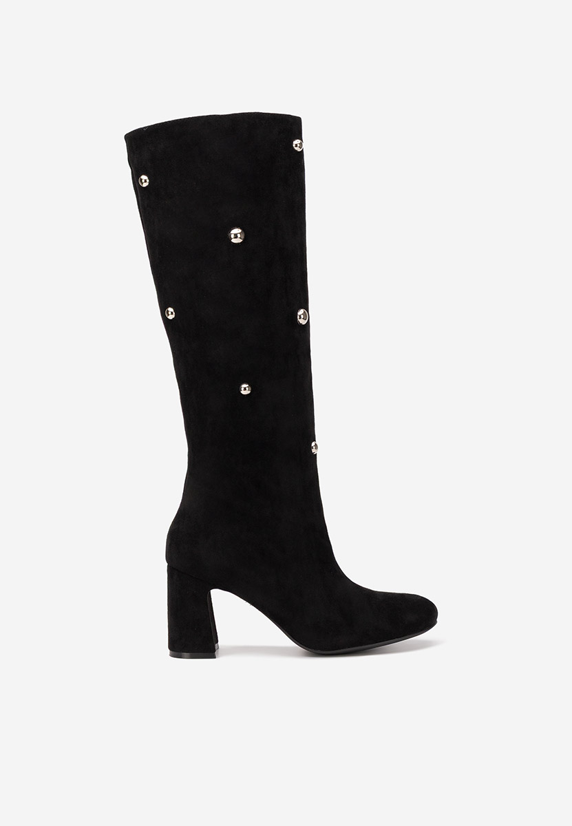 Noielia fekete magassarkú csizma