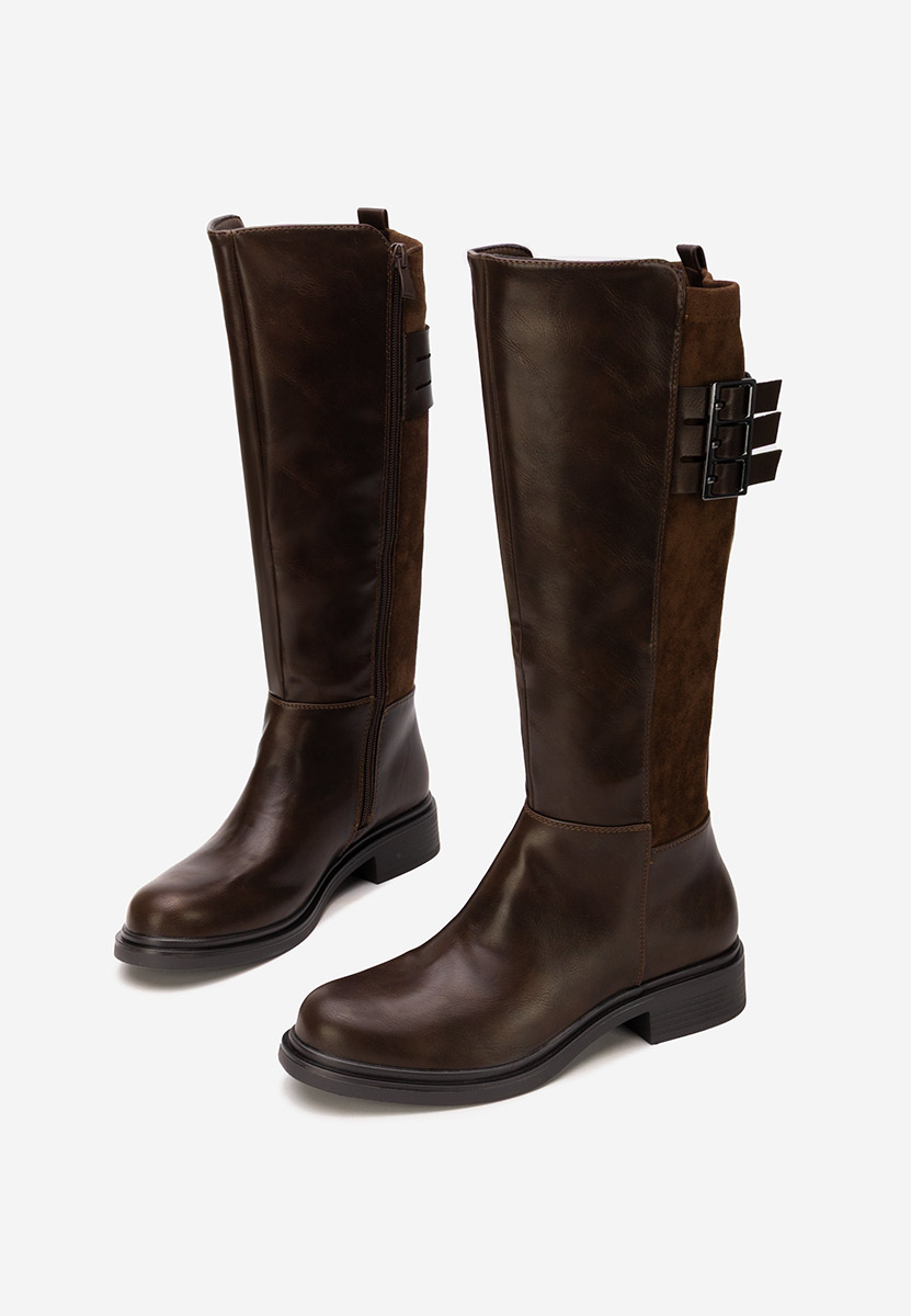 Ludica barna női csizma