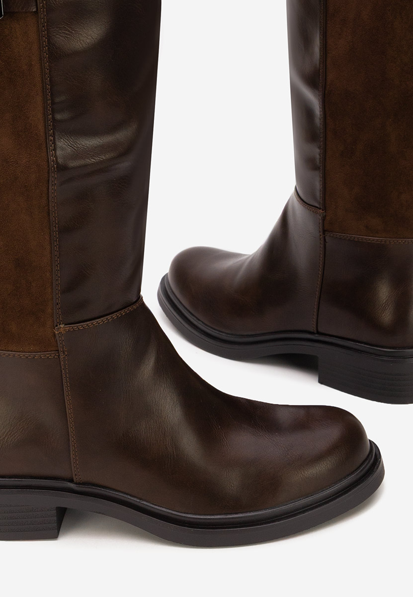 Ludica barna női csizma