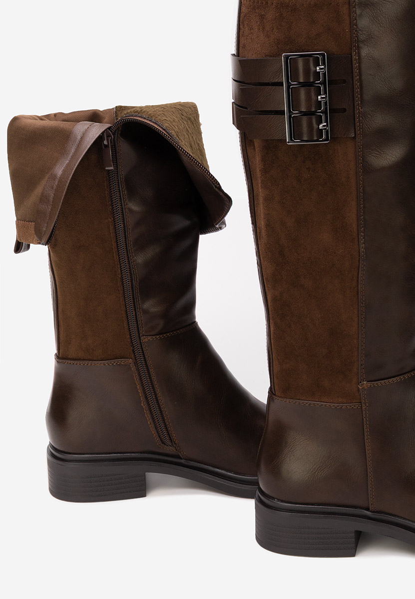 Ludica barna női csizma