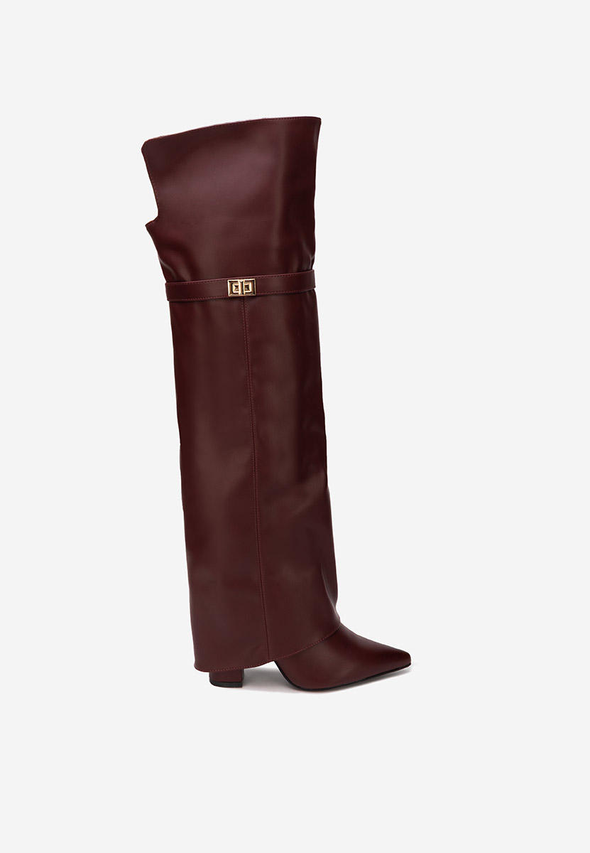 Crisia borvörös combcsizma