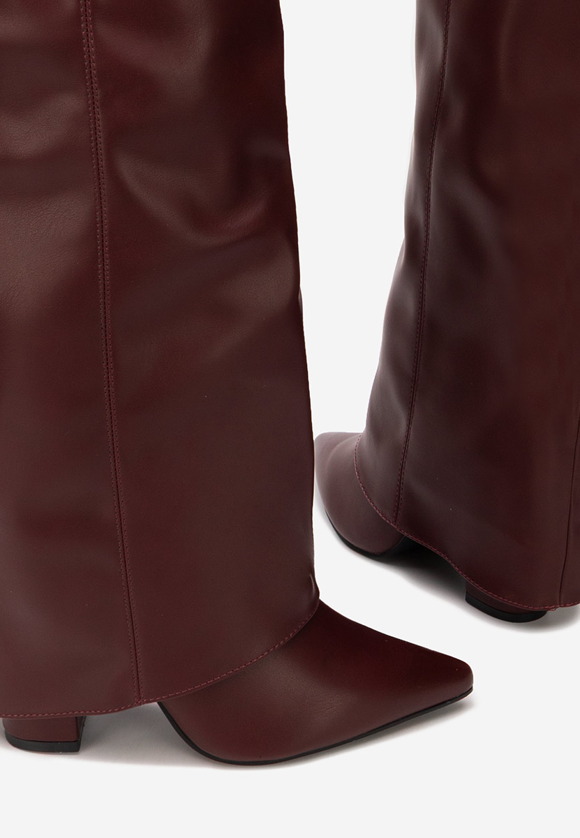 Crisia borvörös combcsizma