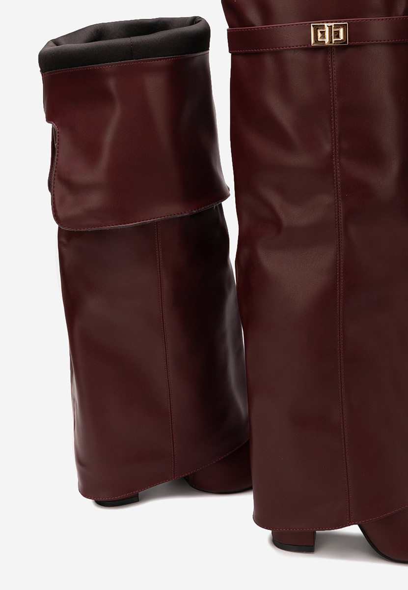 Crisia borvörös combcsizma