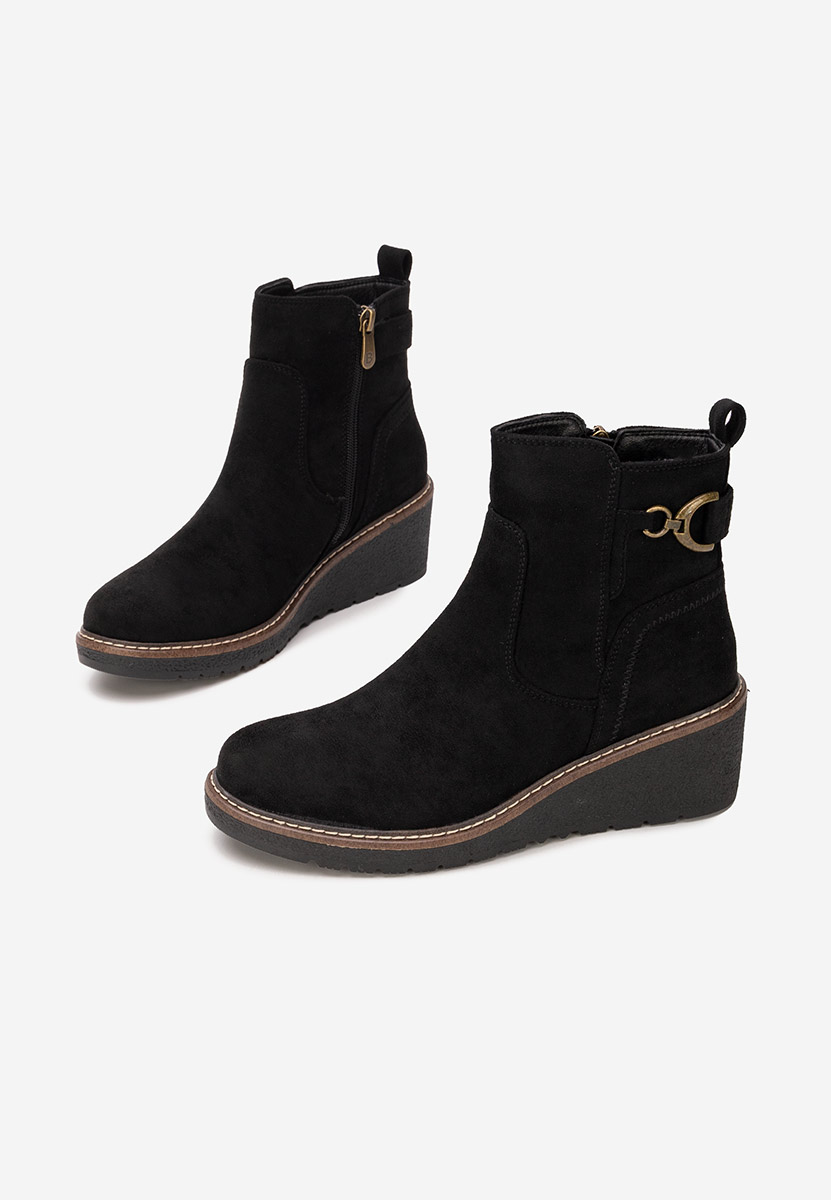 Celmira fekete platform bokacsizma