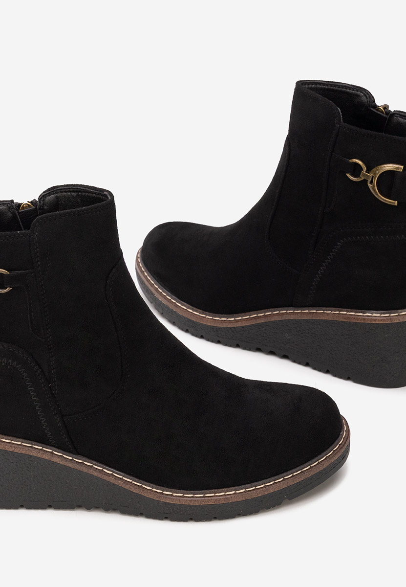 Celmira fekete platform bokacsizma