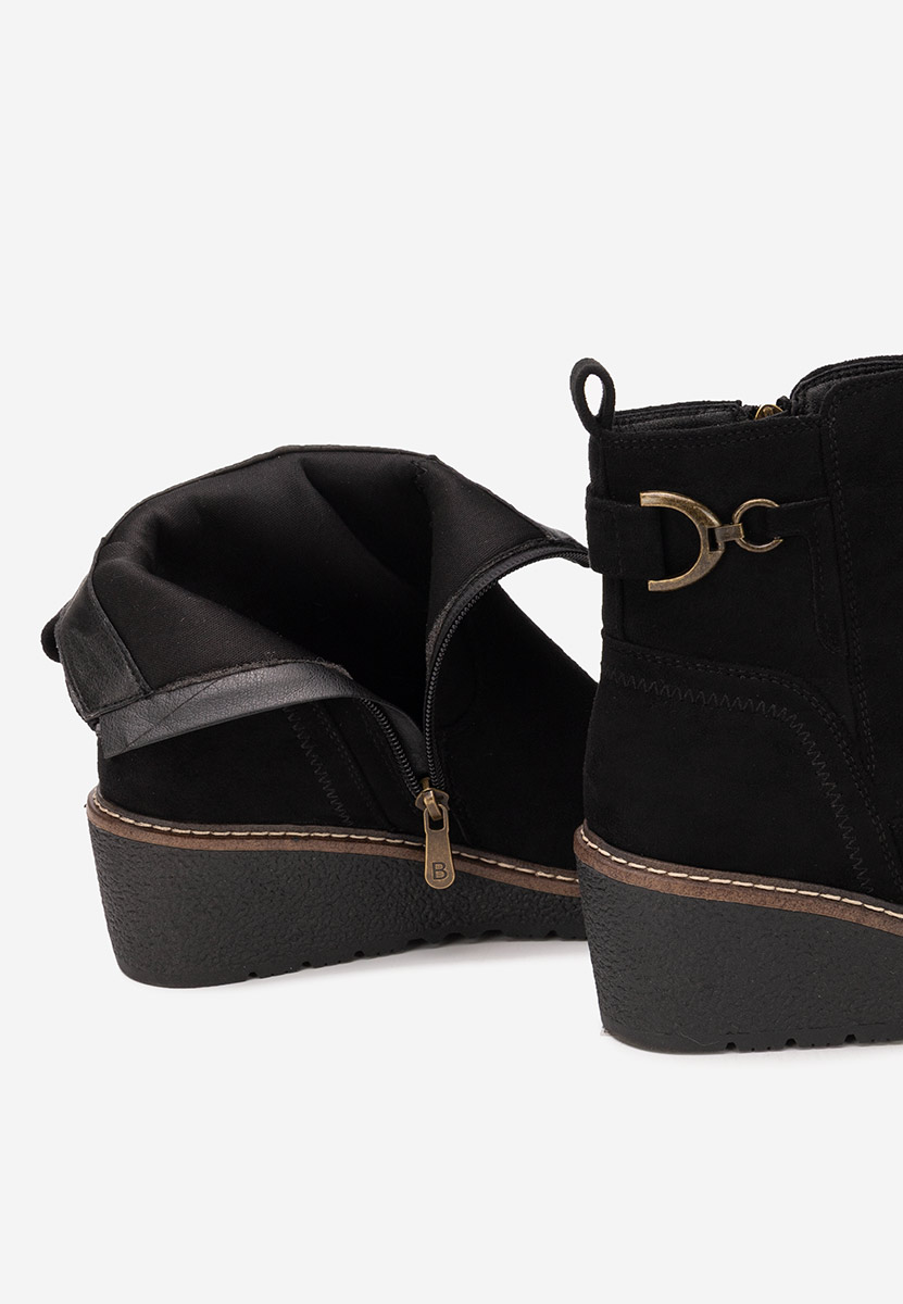 Celmira fekete platform bokacsizma