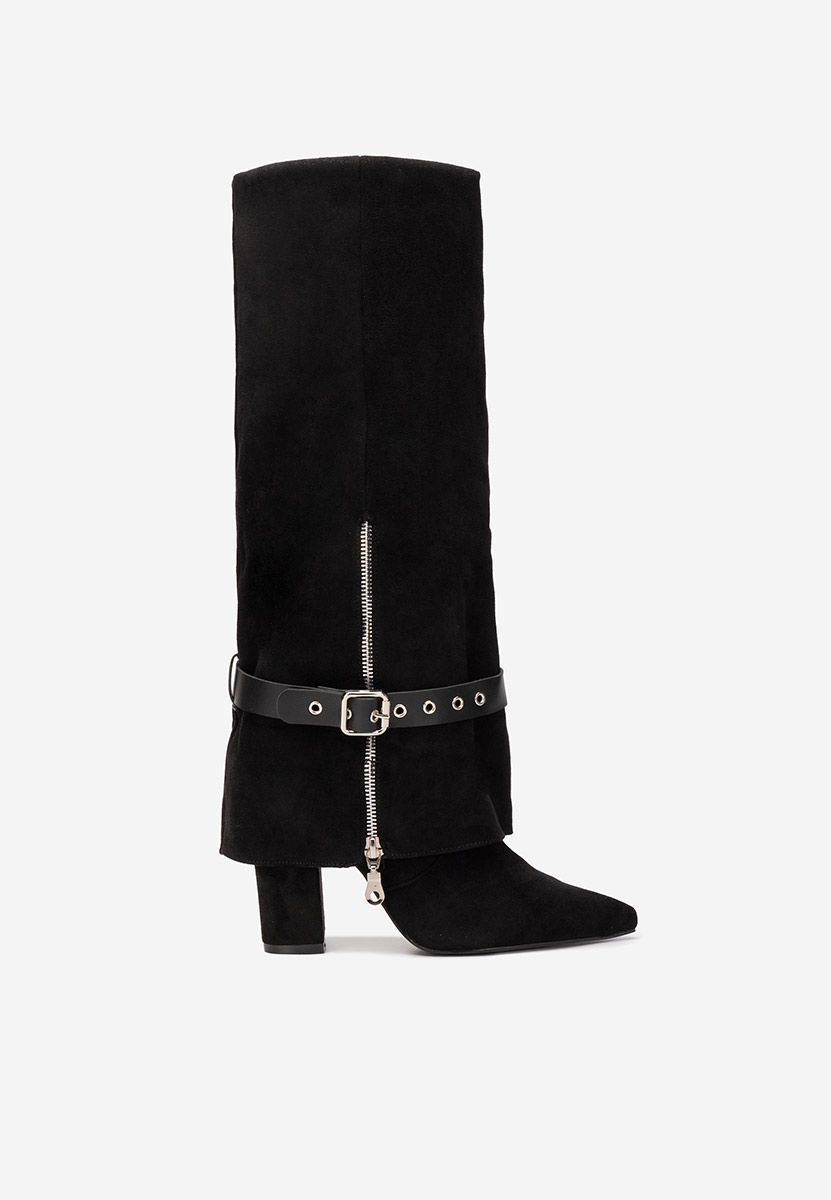 Scotia fekete magassarkú csizma