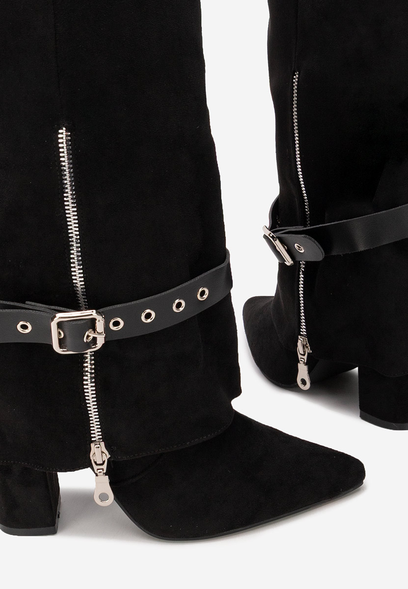 Scotia fekete magassarkú csizma