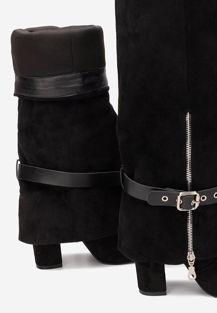 Scotia fekete magassarkú csizma