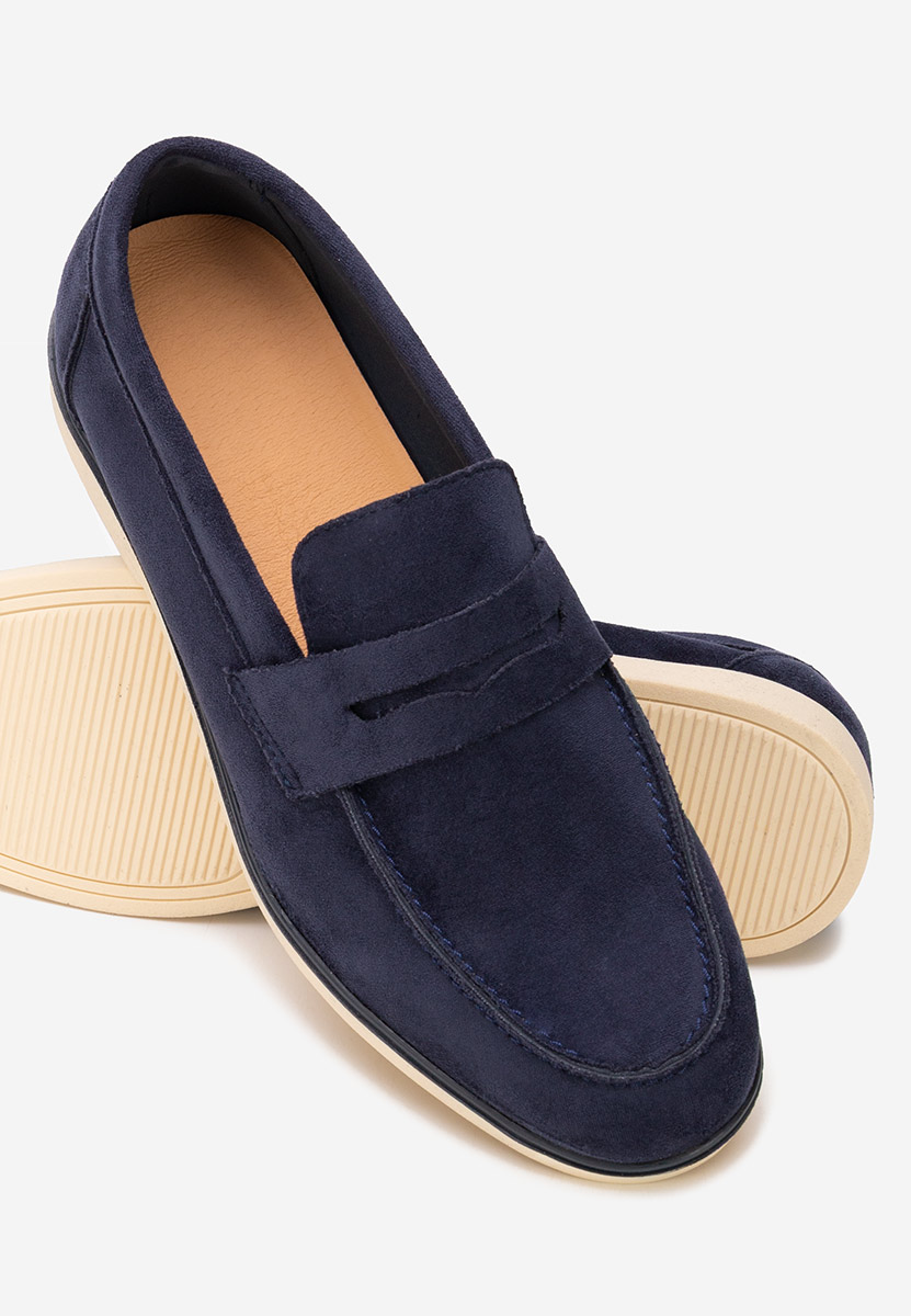 Darvel tengerészkék férfi mokaszin