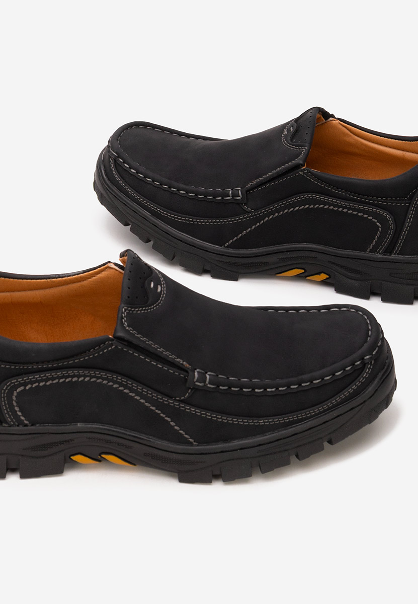 Tenaro fekete férfi félcipő