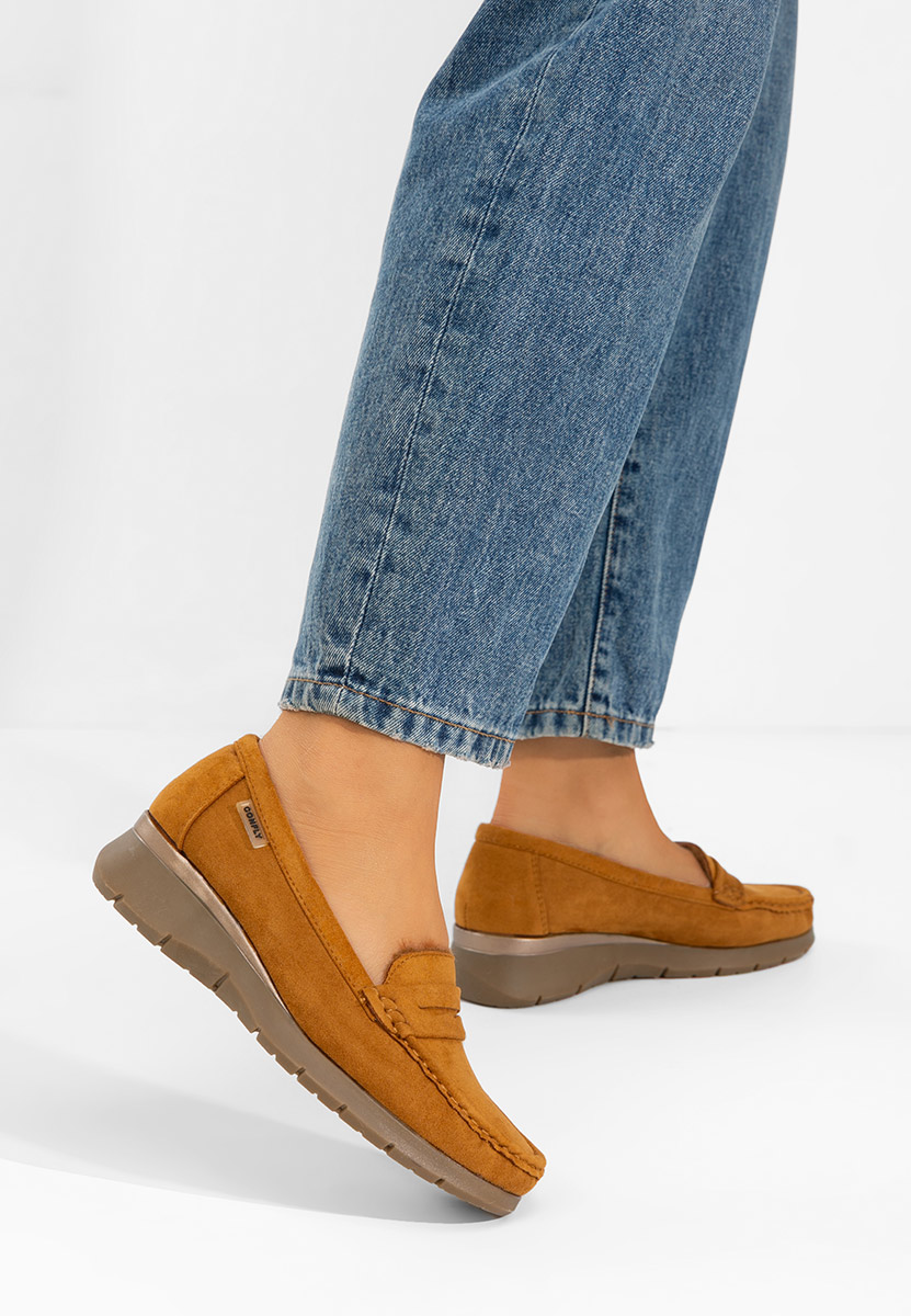 Hazelia camel platform mokaszin