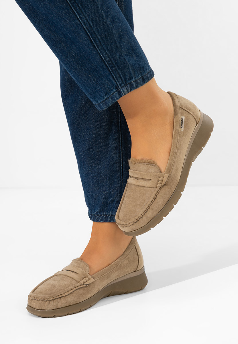 Hazelia khaki platform mokaszin