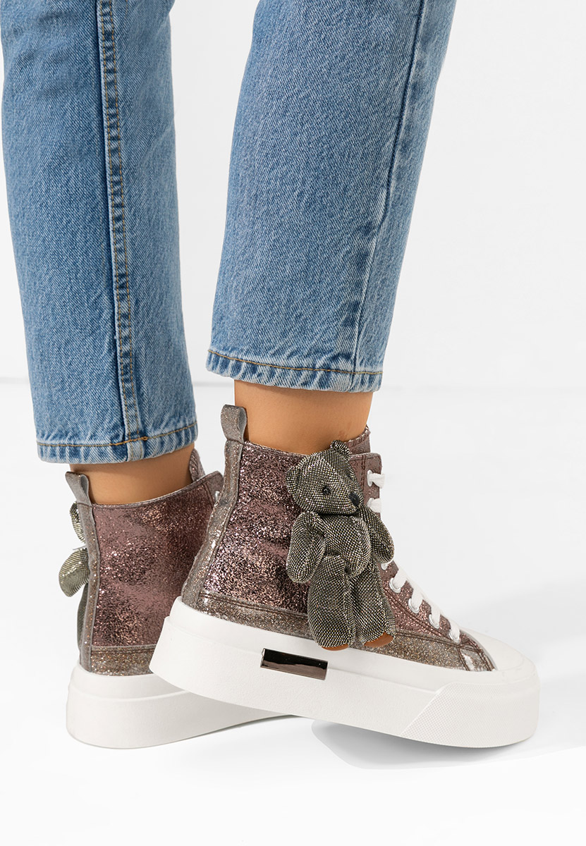 Alisea réz magasszárú teniszcipő