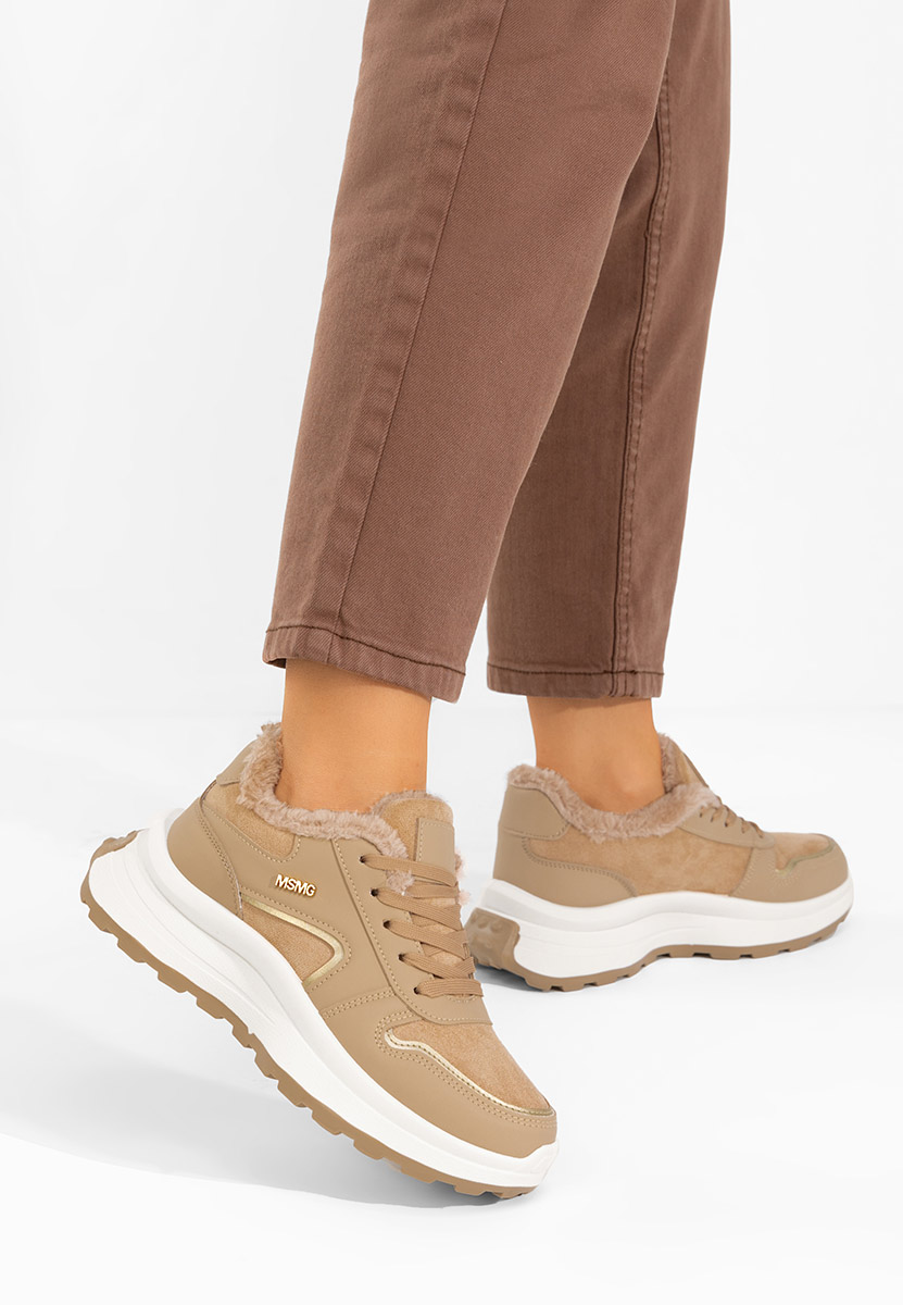 Azaira khaki női téli tornacipők