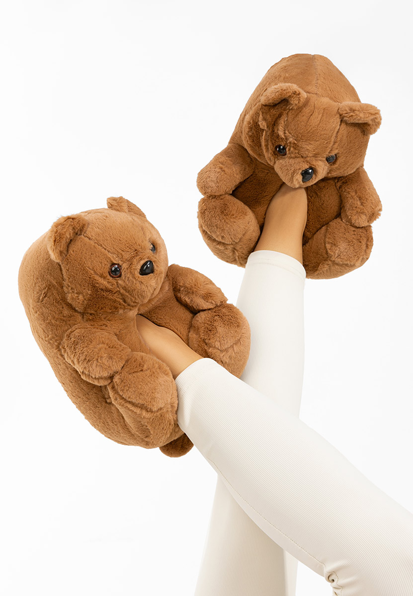 Teddy khaki női papucs