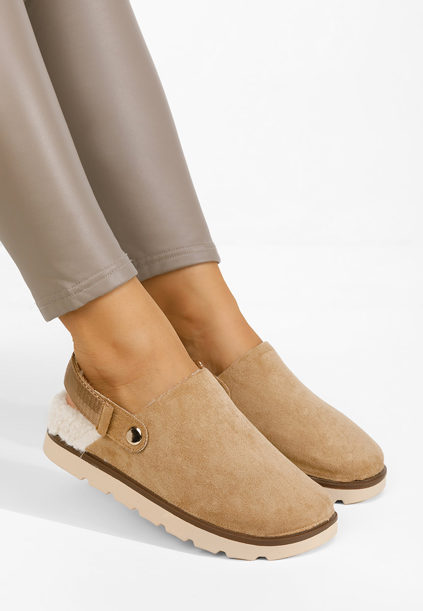 Tamra khaki női papucs