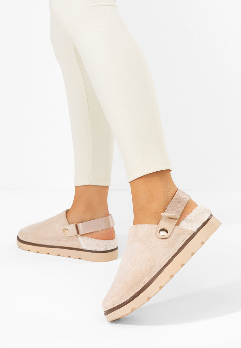 Tamra bézs női papucs