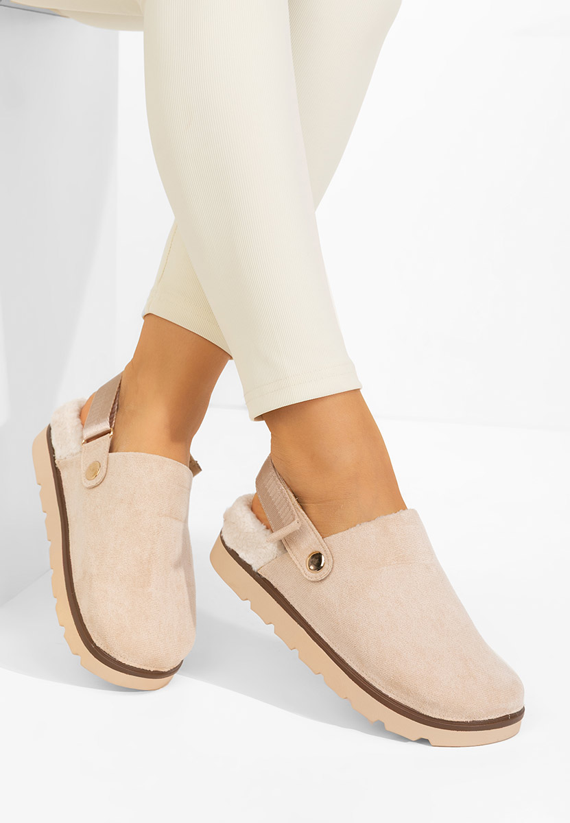 Tamra bézs női papucs