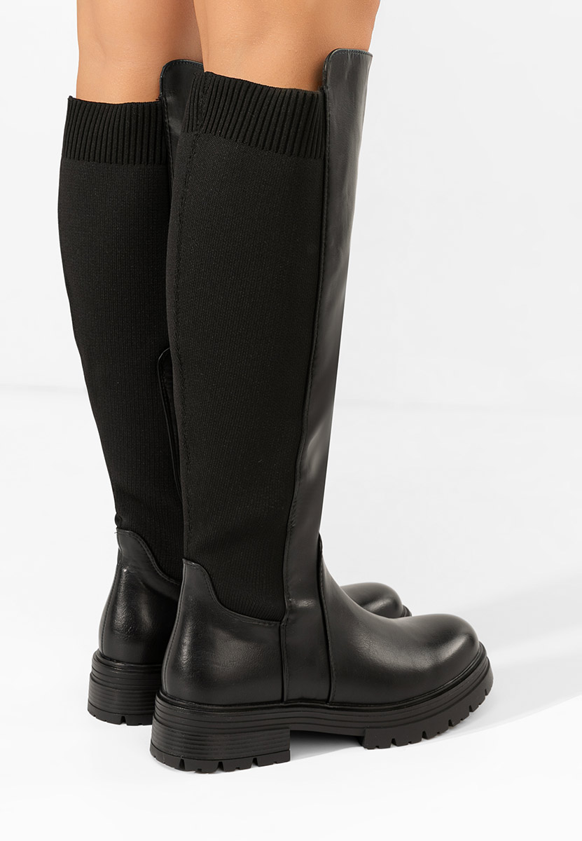 Belora fekete női csizma