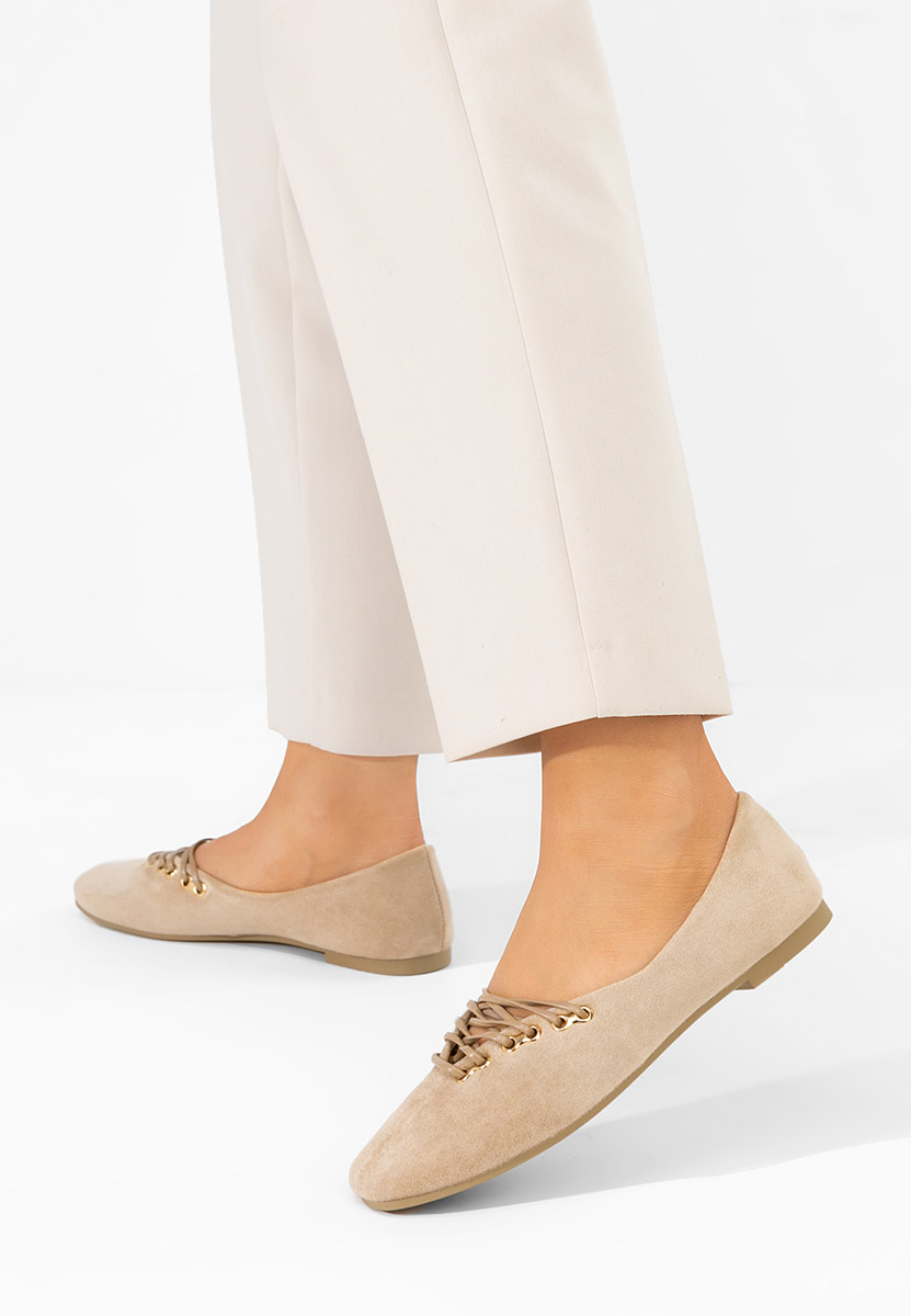 Carela khaki női balerina