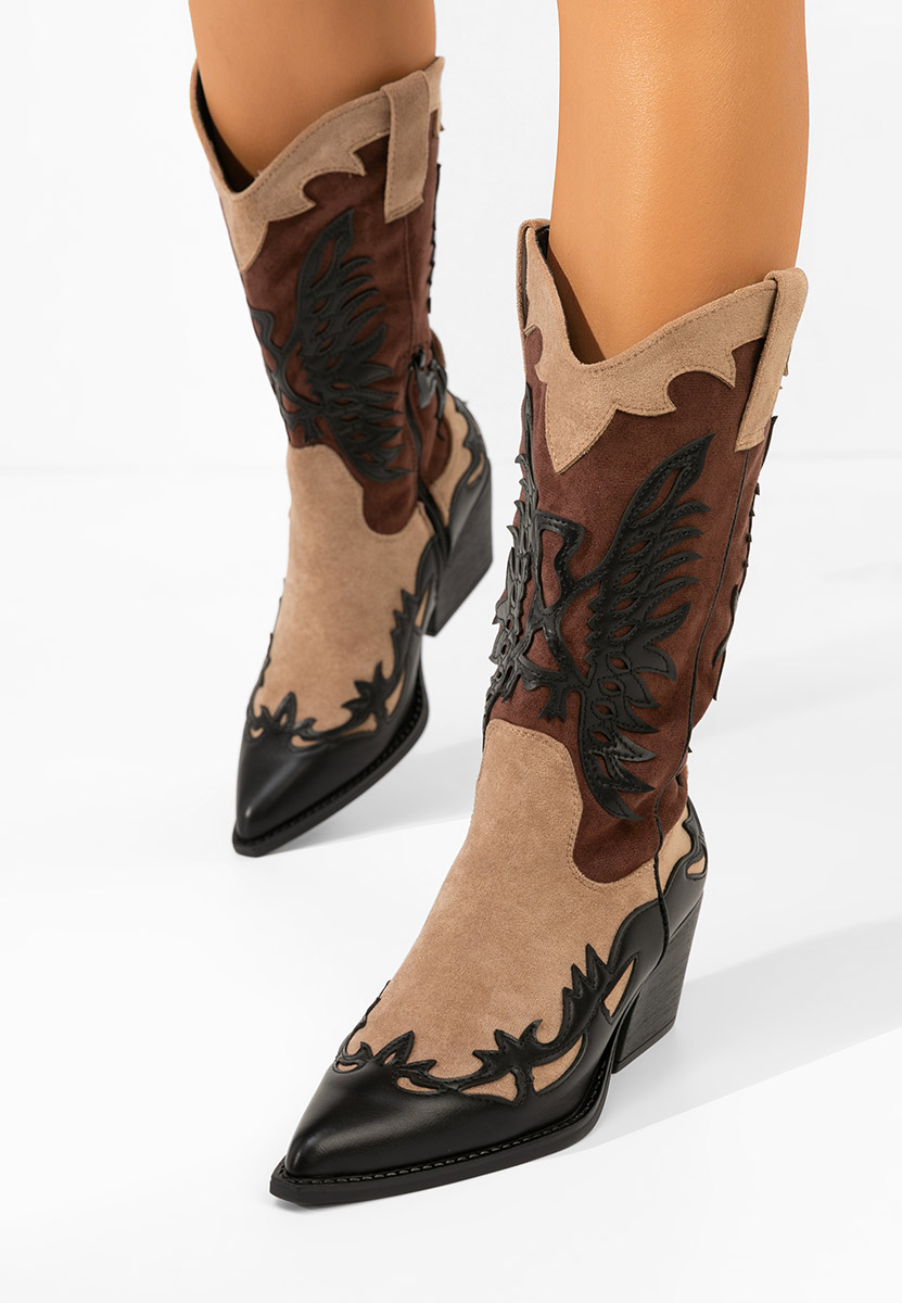 Jasnira fekete cowboy csizma