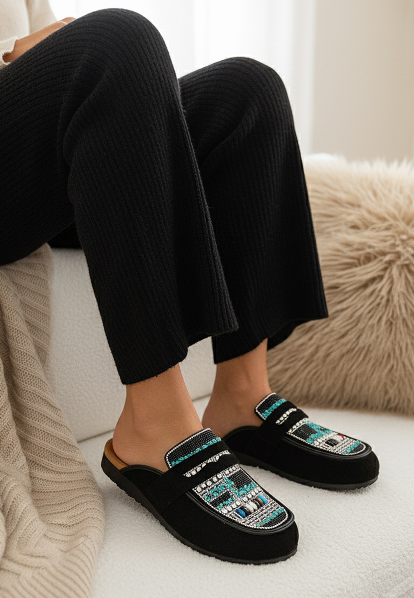 Marlie fekete női papucs