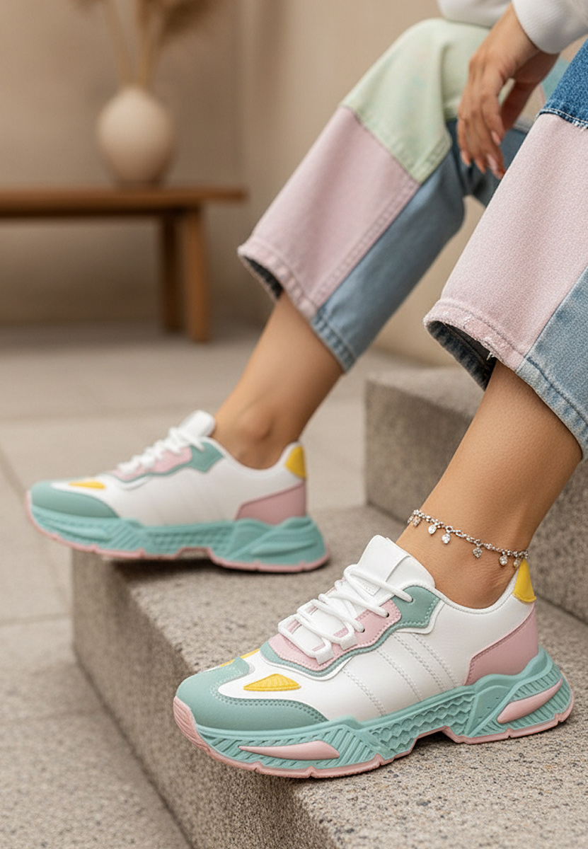 Elna sokszínü női tornacipő