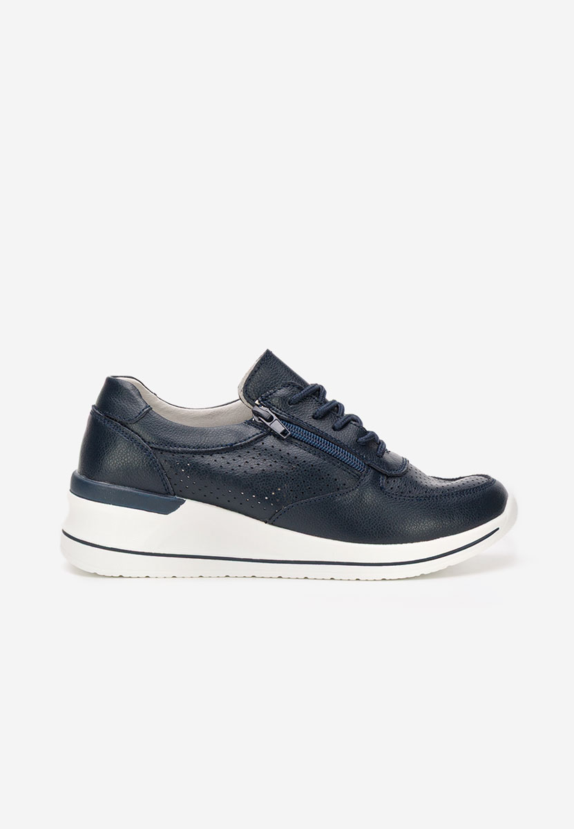 Zetta kék női bőr sneaker