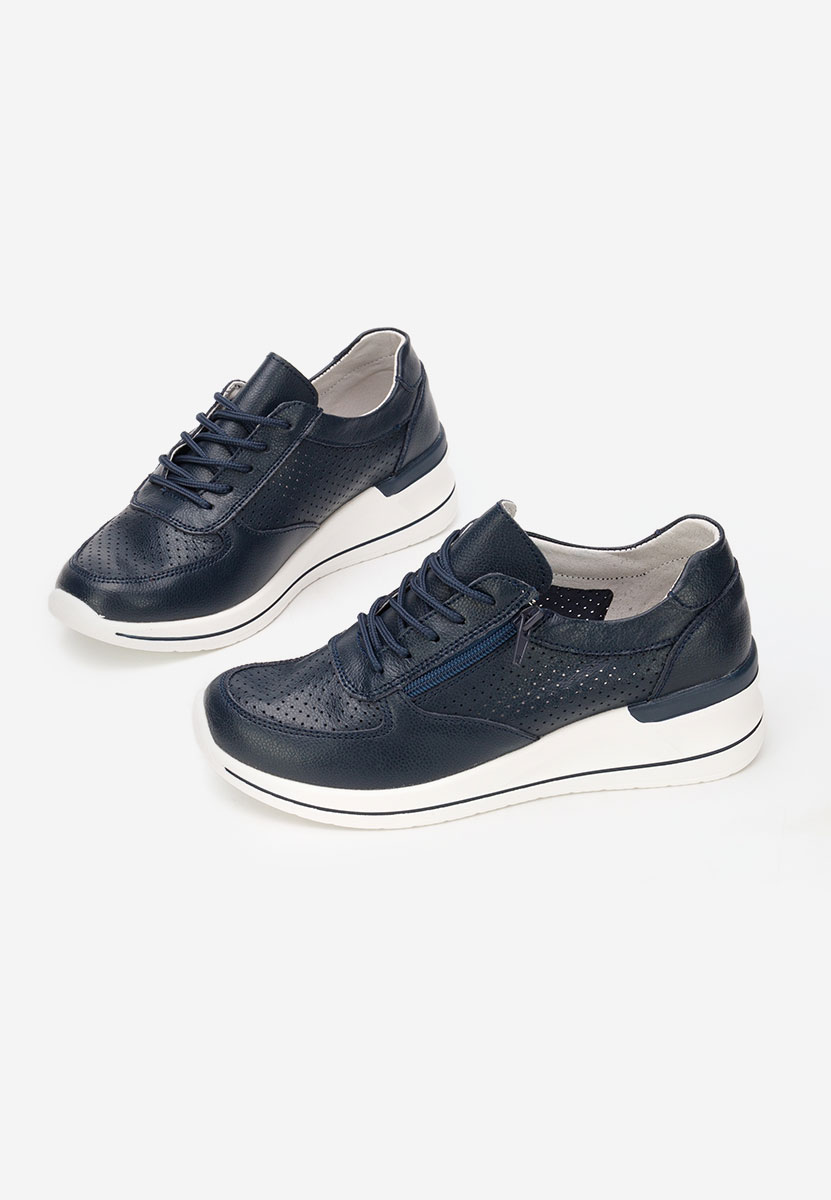 Zetta kék női bőr sneaker