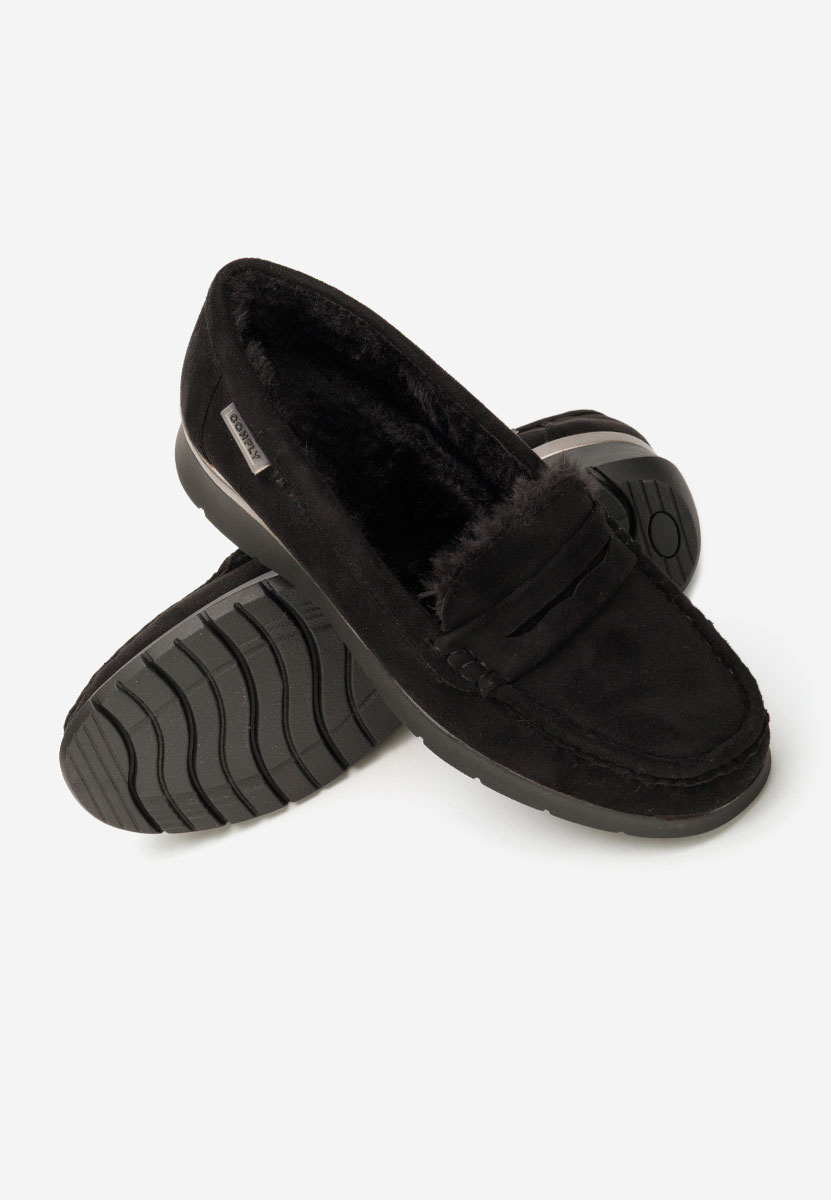 Hazelia fekete platform mokaszin