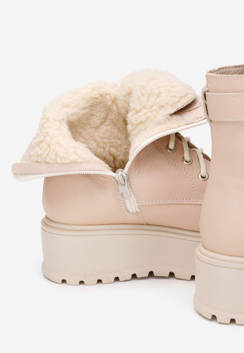 Astrid v5 börszínü női bőr bokacsizma