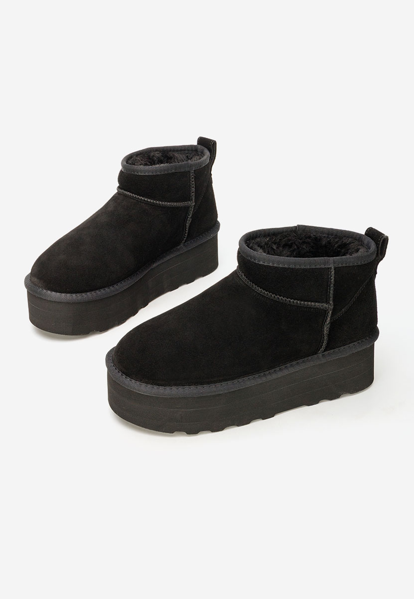 Fenoria fekete telitalpú csizma