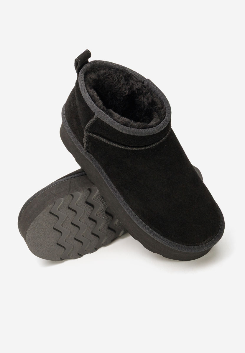 Fenoria fekete telitalpú csizma