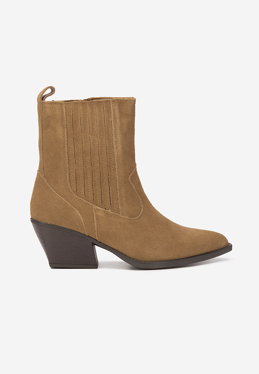 Camela khaki cowboy csizma