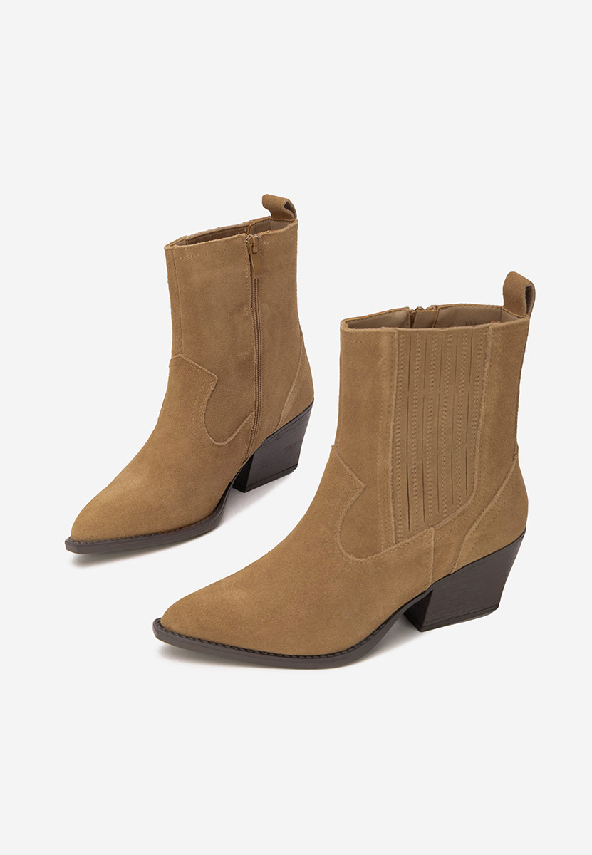 Camela khaki cowboy csizma