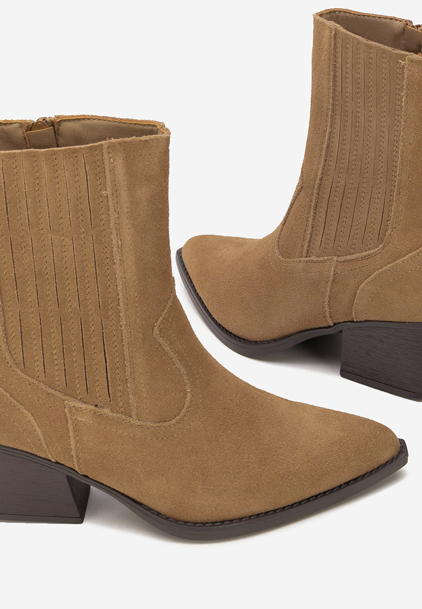 Camela khaki cowboy csizma