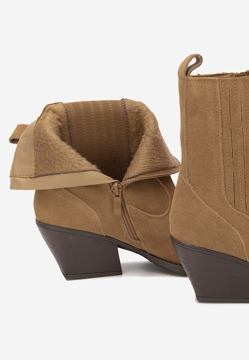 Camela khaki cowboy csizma