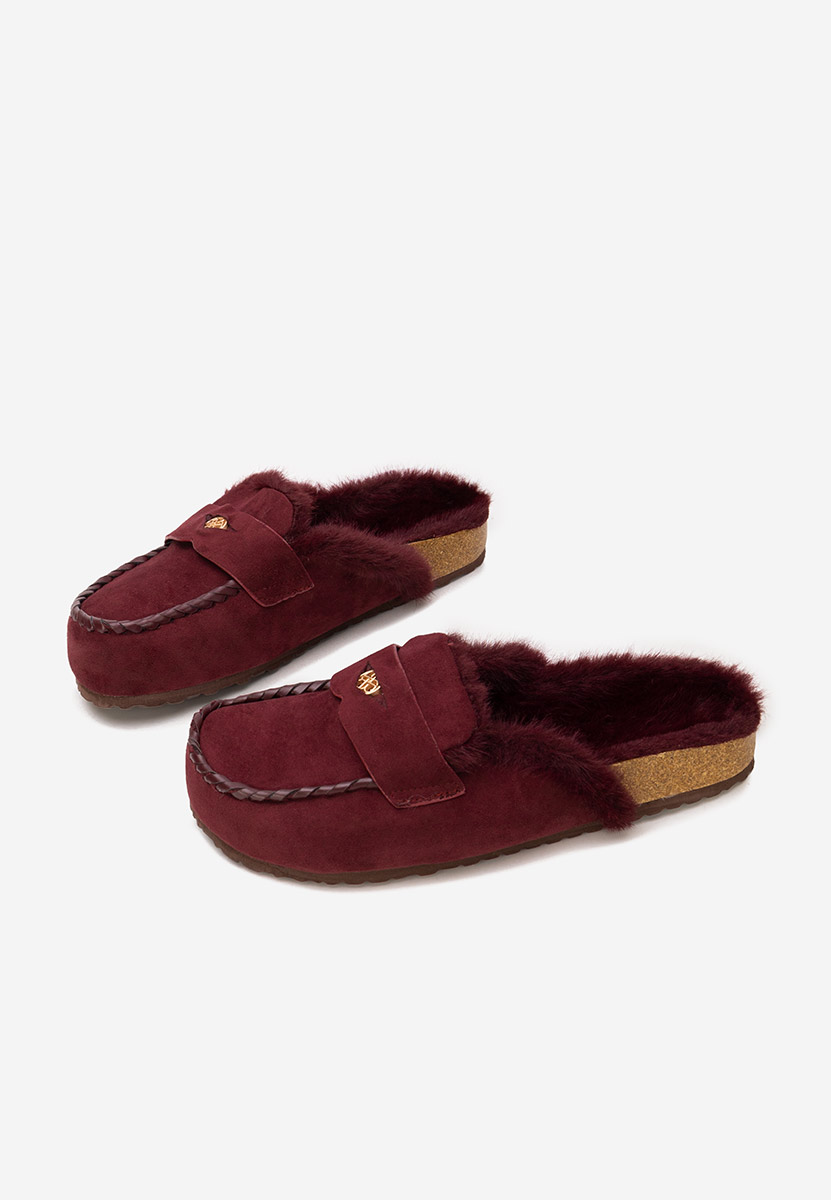 Mirania borvörös női papucs