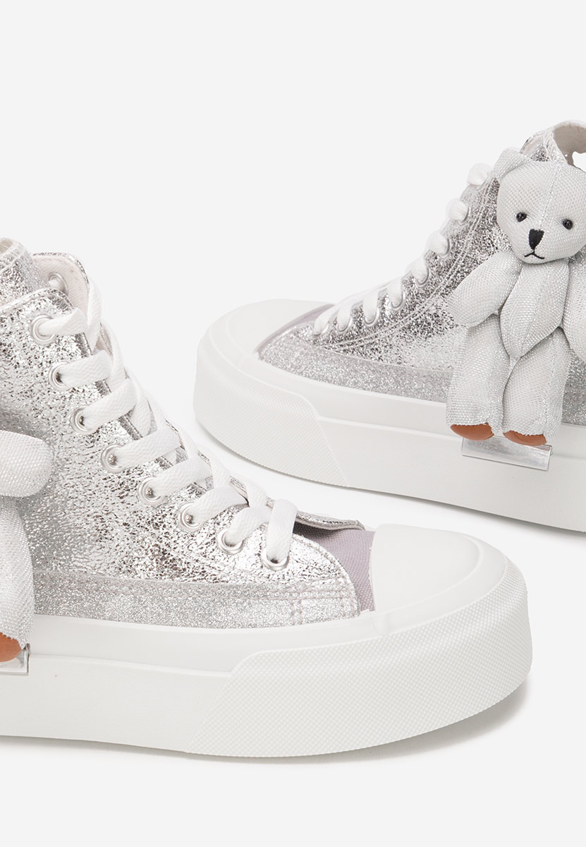 Alisea ezüst magasszárú teniszcipő