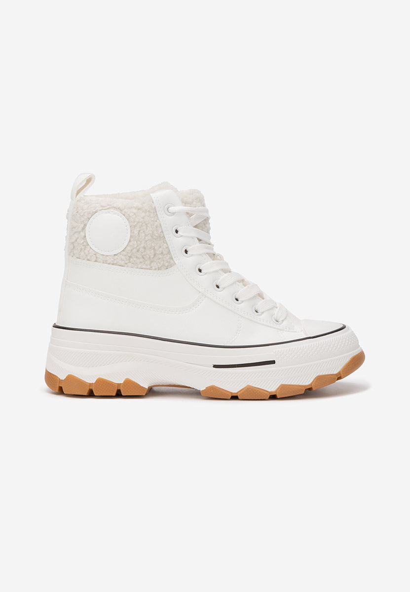 Oziana fehér magasszárú teniszcipő