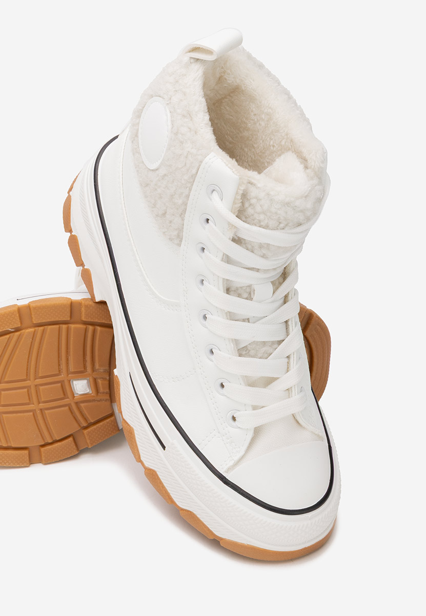 Oziana fehér magasszárú teniszcipő