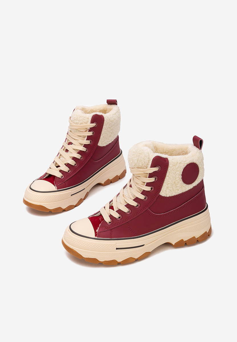 Oziana borvörös magasszárú teniszcipő