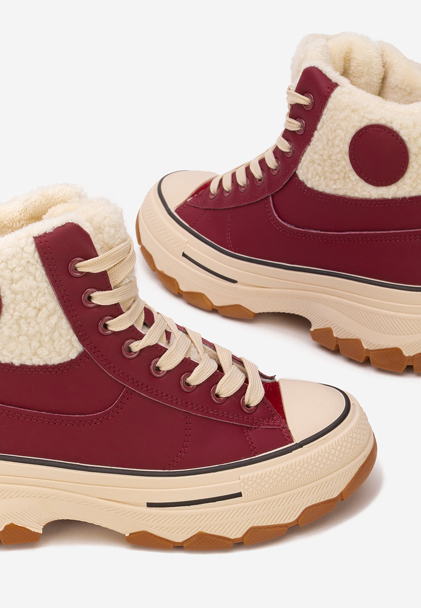 Oziana borvörös magasszárú teniszcipő