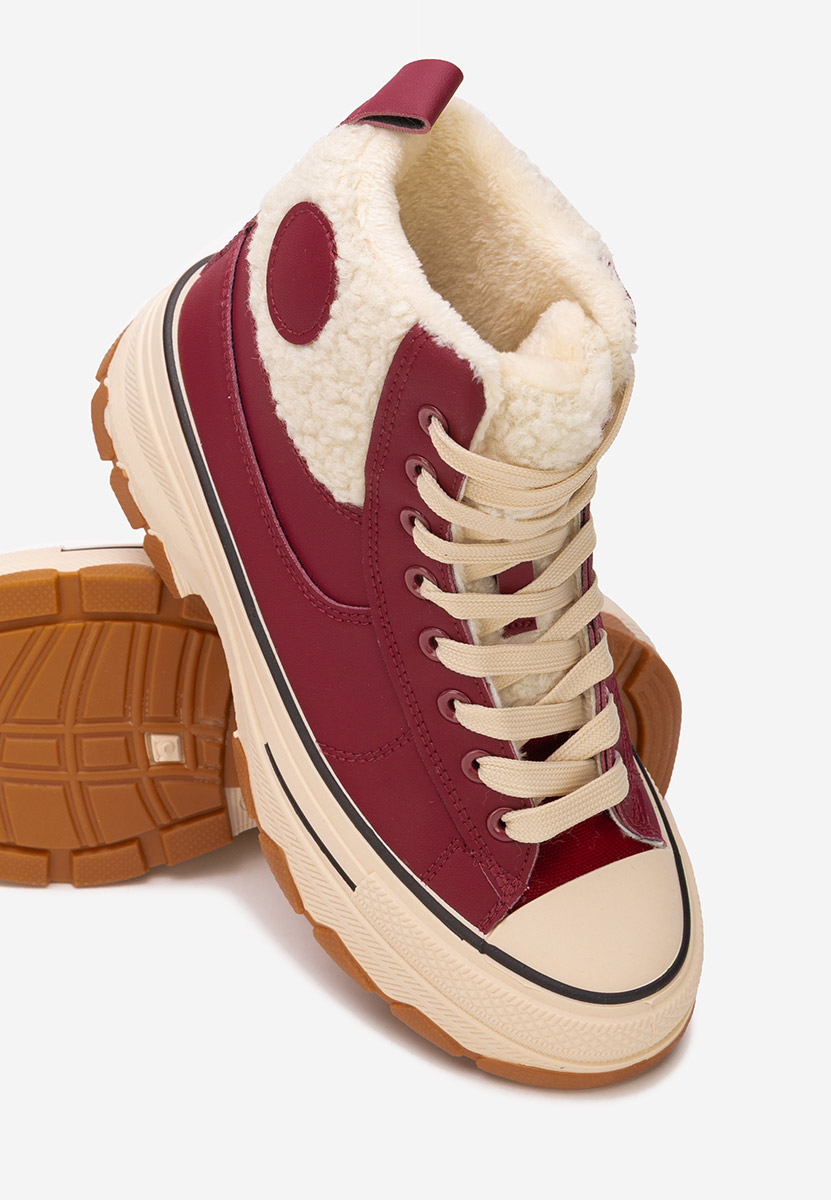 Oziana borvörös magasszárú teniszcipő