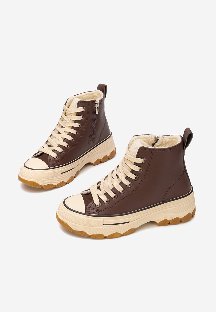 Raviana v7 barna magasszárú teniszcipő