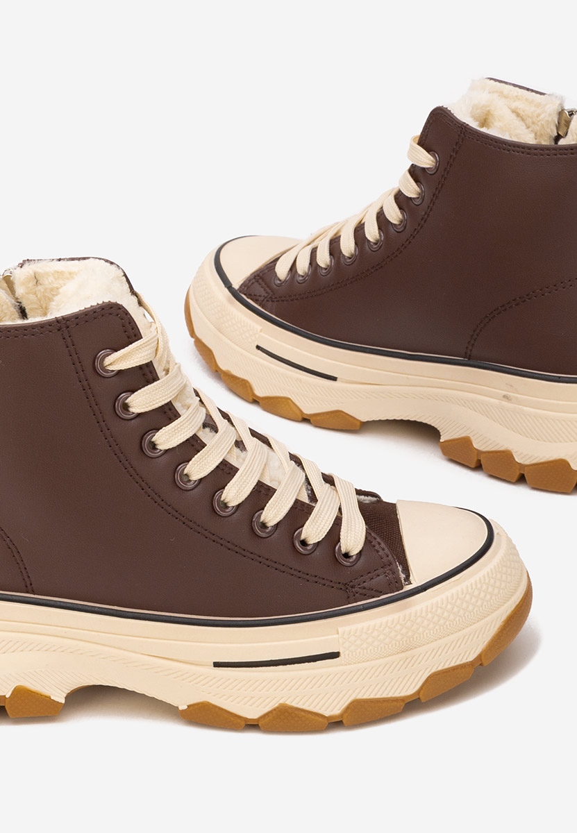 Raviana v7 barna magasszárú teniszcipő