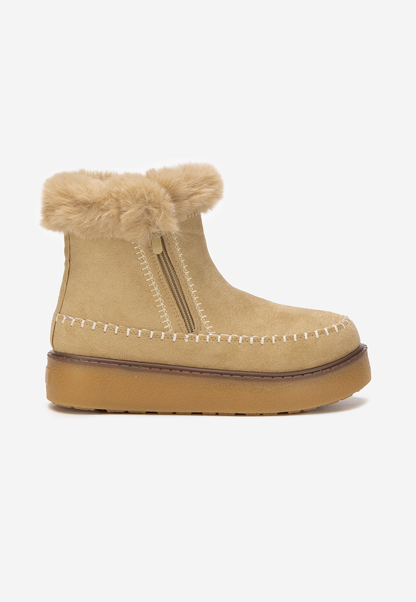 Delyra khaki telitalpú platform bokacsizma