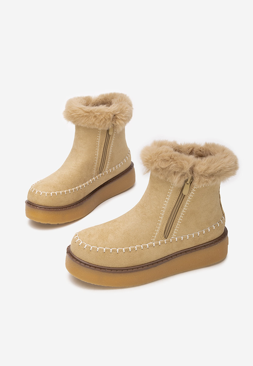 Delyra khaki telitalpú platform bokacsizma