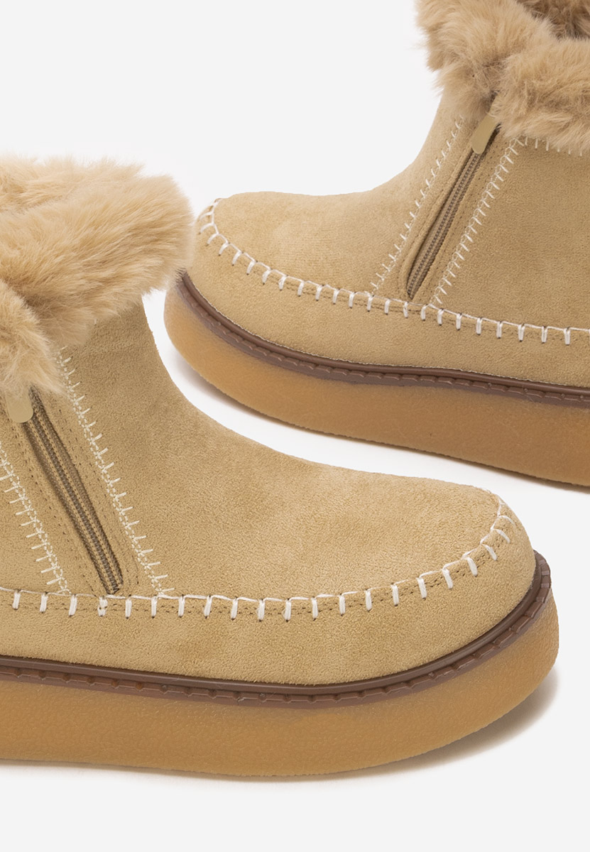 Delyra khaki telitalpú platform bokacsizma